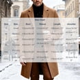 thumbnail image 6 of Men Lapel Single Breasted Mid‑Length Coat Long Sleeve Button Overcoat with Patch Pocket,Warm Windproof Winter Outdoor Outwear,Brown,L, 6 of 6