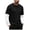 Black, variant on Men's Long Sleeve Shirts Layered Look Crewneck Color Block Casual Tee Top for Streewear (Purple,L)