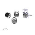 thumbnail image 2 of 1 Set Professional Metal Guitar Tone Volume Knob Caps Replacement Guitar Parts, 2 of 7