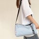 thumbnail image 5 of Bolsa de lona multifuncional, bolsa de gimnasio, bolsa de equipaje de mano para mujeres y hombres (azul claro), 5 of 7