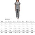 thumbnail image 5 of Conjunto exfoliante femenino, ropa de trabajo de enfermera, manga corta, traje con múltiples bolsillos y pantalones de correr para centro de belleza y Gris, 5 of 5