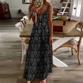 thumbnail image 4 of Haunted Mansion Wallpaper Black and Silver Sleeveless Dress luxury evening dresses 2025 women clothes Dress, 4 of 7