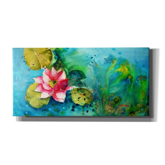 Epic Graffiti 'Horizontal Flores VI' by Leticia Herrera, Canvas Wall Art, 24"x12"