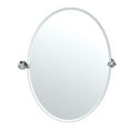 thumbnail image 2 of Gatco 4329 19-1/2" W X 26-1/2" H Oval Frameless Bathroom Wall Mirror - Chrome, 2 of 4