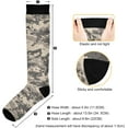 thumbnail image 6 of GZHJMY High Elasticity Compression Socks, High Knee Socks Adult Universal Leisure Relieve Fatigue,Brown Desert Digital Camouflage Travel Daily with Running (1 Pair), 6 of 7