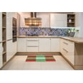 thumbnail image 6 of Ahgly Company Machine Washable Indoor Rectangle Transitional Green Area Rugs, 2' x 4', 6 of 7