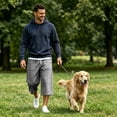 thumbnail image 2 of JoveMarine Men's Loose Cargo Shorts Casual - Knee-Length Work Shorts with Multi-Pockets, Relaxed Bermuda Style for Everyday,Gray M, 2 of 8