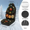 thumbnail image 7 of Uorisanigo Front Car Seat Protective Covers Flowers Ladybug Comfort Covers for Most Cars Trucks SUVs Vans, Plush Seat Coves Auto Decorative Accessories Pack of 2, 7 of 7