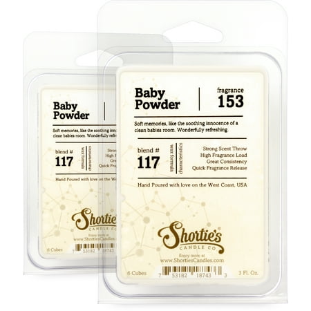 Baby Powder Wax Melts Multi Pack - Highly Scented + Natural Oils - Shortie's Candle Company