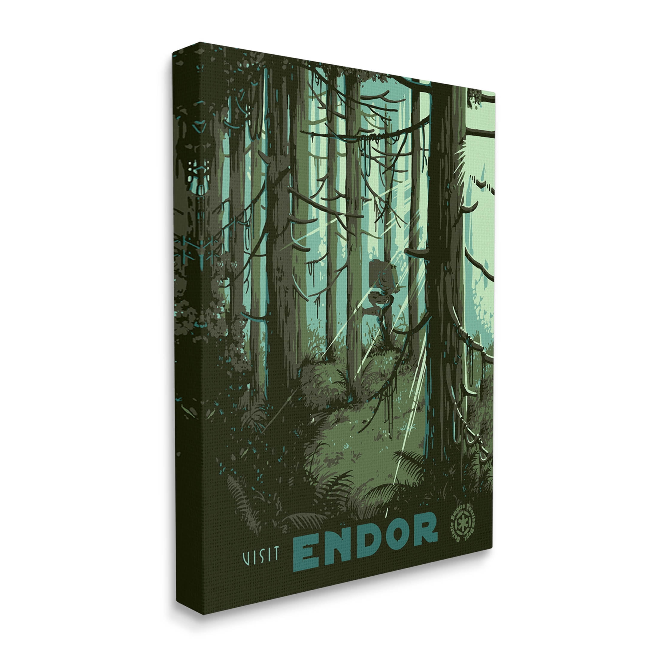 Stupell Industries Science Fiction Fantasy World Endor Graphic Art Gallery Wrapped Canvas Print Wall Art, Design by Matheus Lopes Castro