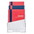 thumbnail image 6 of Deflect-O® 3-Tier Magazine Literature Holder, 12 5/8"H x 9 1/2"W x 6 1/4"D, Clear, 6 of 9