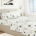 thumbnail image 5 of Great Bay Home 4-Piece 100% Turkish Cotton Flannel Sheet Set, Full, Winter Cats, 5 of 6