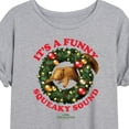thumbnail image 3 of National Lampoon's Christmas Vacation - It's A Funny Squeaky Sound - Juniors Ideal Flowy Muscle T-Shirt, 3 of 5