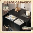thumbnail image 2 of Gothic Dresser for Bedroom with 4 Storage Drawers Majestic Black Bull Horns Dark wildlife Dressers Chest of Drawers Steel Framed Fabric Closet Organizers for Dorm Entryway, 2 of 8