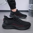 thumbnail image 5 of Men's Running Shoes Lace‑Up Knit Upper Athletic Sneakers with Curved Midsole for Daily Walking and Casual Outdoor Everyday Activities, 5 of 6