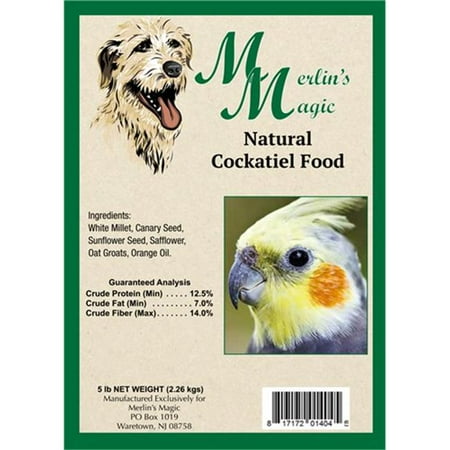 Merlins Magic MM01405 Natural Blends Parakeet Bird Food - 25 lbs