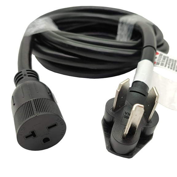 Parkworld 63777 Dryer 10-30 Plug Male to A/C 6-15 (6-20 T-Blade) Receptacle Female Adapter Cord, 15FT