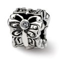 thumbnail image 1 of Sterling Silver Butterfly with CZ Bali Bead, 1 of 1