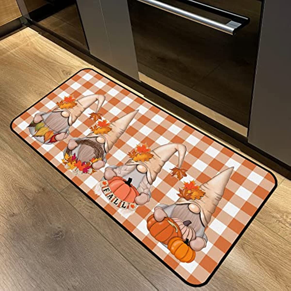 Kitchen Home Decoration Oblong Rugs and Mats Gnome Kitchen Decor Non