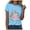 Sky Blue, variant on Dmsael Halloween Shirts Women Funny Pumpkin Graphic Short Sleeve Shirt Casual Fall Tee Tops Womens Halloween Tshirt(Black,2XL)