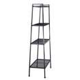 thumbnail image 4 of SamyoHome 4-Tier Bookcase Bookshelf Ladder Storage Rack Wire Shelving,Black, 4 of 10