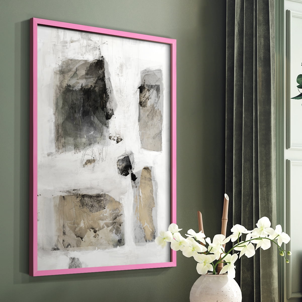 A Simple Love I V30 in Paper Solid Wood 11 x 14 Framed Print
