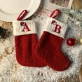 thumbnail image 4 of Christmas Stockings, Personalized Cozy Cable Knit Hanging Stocking Christmas Gift Bag for Indoor Christmas Decor (White), 4 of 7