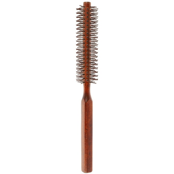 Brush For Blow Drying,Small Wooden Hair Brush Styling Roll Hairbrush Hair Blow Drying Brush Hair Brush for Women Men