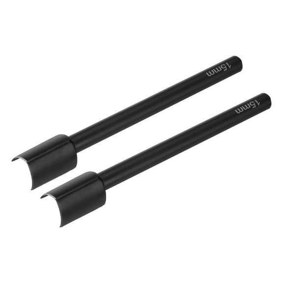 Uxcell 2pcs V-Shaped Leather Cutter Punch 15mm Carbon Steel Strap Punch Tool for Crafting Strap Belt Wallet