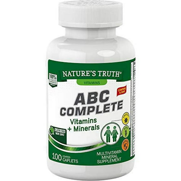 Nature's Truth Adult Multivitamin Tablets, 100 Count