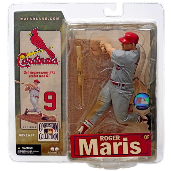 Roger Maris Action Figure Cardinals Cooperstown Collection Series 4