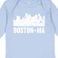 thumbnail image 4 of Inktastic Boston Massachusetts City Skyline with Grunge Boys or Girls Long Sleeve Baby Bodysuit, 4 of 5