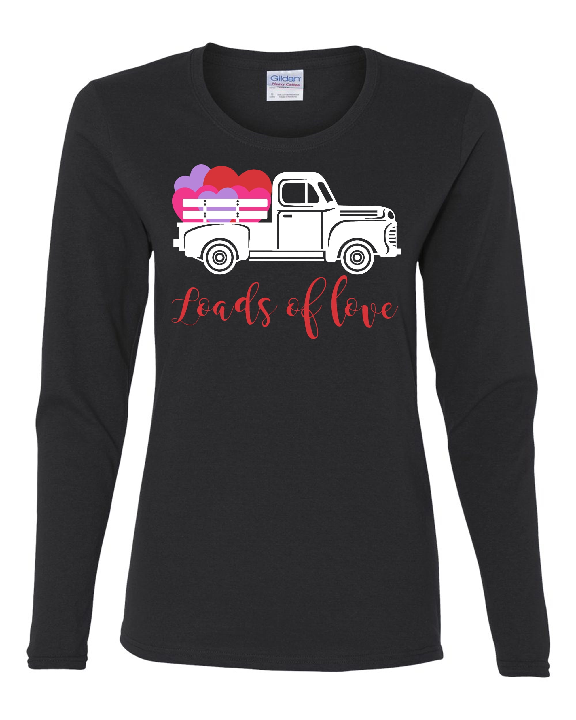 Loads of Love Valentine's Day Women's Long Sleeve Shirt Ash - Picture 10 of 15