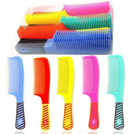 25Pcs Disposable Combs in Bulk 7.9x1.6inch Widen anti-static Combs Colorful Hair Combs Set Sturdy Hair Combs