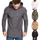 thumbnail image 5 of Qarigey Sudadera con capucha para hombre, de algodón, absorbente del sudor, sudadera con capucha, suéter de manga larga, sudadera con capucha Sudaderas y sudaderas con capucha XL,Blanco, 5 of 6