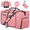 Pink, variant on DAKOMM 65L Duffle Bag with Shoes Compartment, 24" Foldable Travel Duffel Bags for Men Women, Large Packable Travel Bag Water Repellent & Tear Resistant, Overnight Weekend Bag for Men (Gray)
