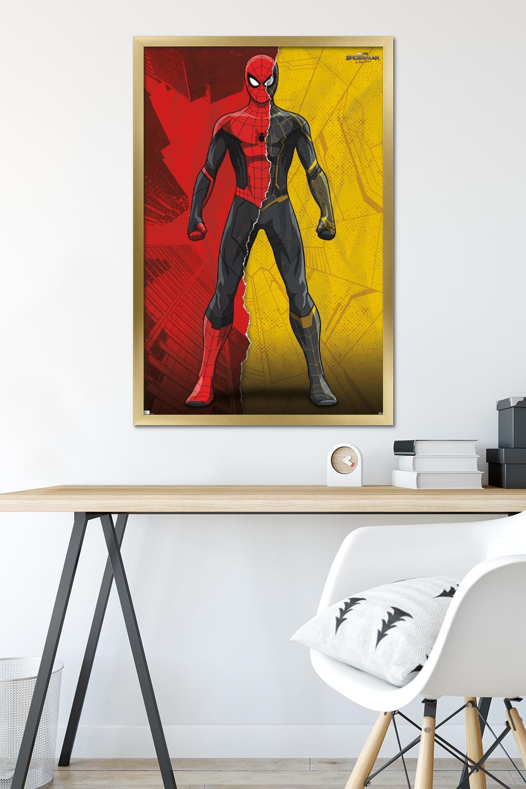Marvel Spider-Man: No Way Home - Costume Blend 24.25" x 35.75" Framed Poster, by Trends International