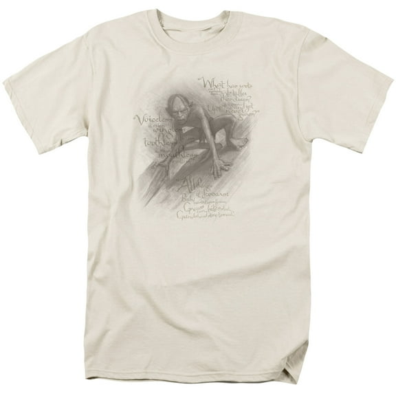 The Hobbit Riddle S/S Adult 18/1 T-Shirt Cream