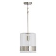 thumbnail image 1 of Capital Lighting 1-Light Pendant in Polished Nickel with Clear Glass, 1 of 2