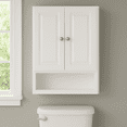 thumbnail image 3 of Design House Concord Wood 2-Door Bath Wall Mount Storage Cabinet (21 x 7 x 30), White, 3 of 9