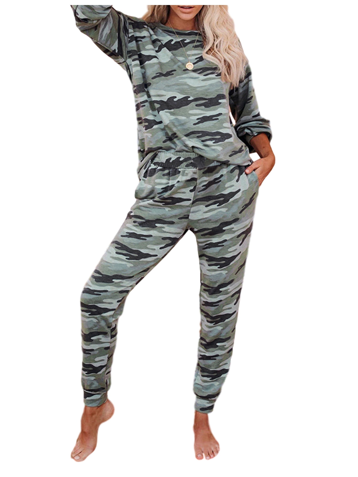 Camouflage pajama sets Clearance