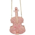 thumbnail image 4 of Women Cute Mini Violin Evening Bag Shiny Rhinestone Clutch Bag for Party Prom Wedding, 4 of 4