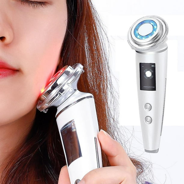 Galvanic Ion Face Beauty Skin Lift Tighten Machine High Frequency  Vibration|Ion Device(White)