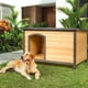 thumbnail image 2 of Casa para Perros de Madera Costway Cabaña de Troncos para Mascotas para Exteriores Grande, 2 of 8