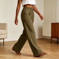 thumbnail image 5 of KPOPLK Barrel Pants for Women Hidden Elastic Quick Dry Cargo Pant Travel Crop Ankle Wide Leg Golf Trousers with Pockets Size XL,Brown, 5 of 8