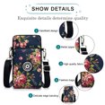 thumbnail image 3 of Phone Purse Crossbody for Women Running Mini Cross-Body Cell phone Wallet Purse Phone Armband Wallet Gym - Flower, 3 of 5