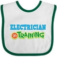 thumbnail image 3 of Inktastic Electrician in Training Boys or Girls Baby Bib, 3 of 4