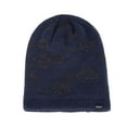 thumbnail image 4 of Lovskoo Men's Warm Knitted Hat Winter Hat Plush Thickened Pattern Hoodie Men's Outdoor Hat Navy, 4 of 6