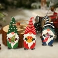 thumbnail image 2 of Christmas Wooden Santa Gnome Hanging Ornaments, Hanging Elf Scandinavian Tomte Gnome Decorations for Christmas Tree Pendant Decoration 9 Pack, 2 of 11