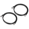 thumbnail image 1 of Uxcell 2Pcs RG8 CB Coax Cable Jumper Cable con conectores macho Pl-259 Antena CB de baja pérdida para CB/Ham Radio 0.9m/3ft, 1 of 4
